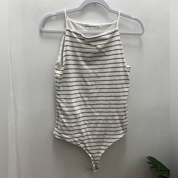 Abercrombie- Striped Bodysuit Tank - Picture 1 of 2